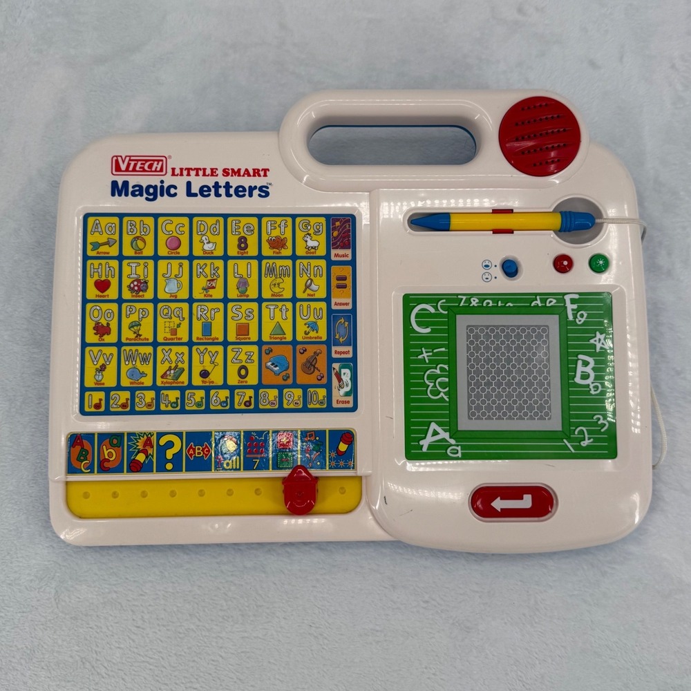 Rare Vintage 90s VTech Little Smart Magic Letters Interactive Learning Toy-Works